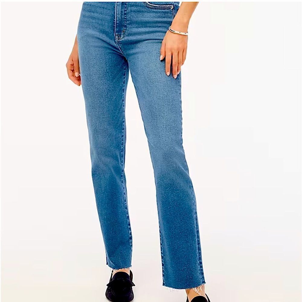 J.Crew Stovepipe Jeans Size 30 Raw Hem High Rise New, tags removed